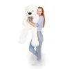 Großer Weißer Teddybär 120cm – XXL Plüschtier, formstabil Produktbild-Vorschau 4