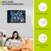 ARTland Leinwandbild Fräulein Schmetterling Größe: 70x50 cm Produktbild-Vorschau 2