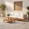 home24 Loungetisch - Akazie Massiv - Akazie Braun Produktbild-Vorschau 4