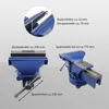 Schraubstock parallel 360° drehbar mit Amboss für Werkbank Produktbild-Vorschau 6