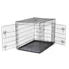 A wire dog crate with its doors open, shown on a white background. Anteprima dell’immagine prodotto