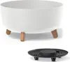 Blumentopf auf Beinen GRACIA LOW DGRL400L | Weiß Produktbild-Vorschau 3