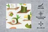 MuchoWow® Mauspad Mousepad Sushi - Muster - Lebensmittel Produktbild-Vorschau 2