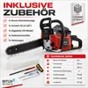 Bituxx Benzin Kettensäge 58ccm, orange, MS-12226 Produktbild-Vorschau 5