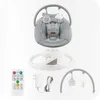 A baby swing set and its accessories are displayed against a white background. Produktbild-Vorschau