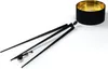 Lindby Stehlampe Benik, Tripod, Textil, schwarz/gold, 153cm Produktbild-Vorschau 8