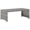 5-tlg. Garten-Lounge-Set mit Auflagen Poly Rattan Grau Produktbild-Vorschau 9