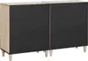 vidaXL Komoda, 2 ks, bílá, 120 x 33,5 x 75 cm, masivní Náhled obrázku produktu 5