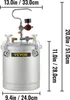 VEVOR 10 LFarbspritzpistole, 30 PSI Farbbehälter, Produktbild-Vorschau 8