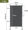 Izrielar Senkrechtmarkise Außenrollo 150 x 270 cm Produktbild-Vorschau 2