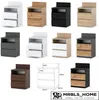 Nachttisch 40x59x32 - Nachttischschrank für Schlafzimmer - Produktbild-Vorschau 6