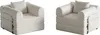 2-teiliges Chenille-Schlafsofa 2-in-1 – mit Staufach in der Produktbild-Vorschau 7