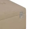 vidaXL Bank mit Staufach 105 cm Beige Samt Produktbild-Vorschau 5
