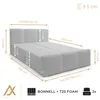 AX LIVING Boxspringbett in Beige Ankarra 180x200 cm Bett Produktbild-Vorschau 6