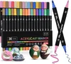 Acrylstifte, 36 Farben Doppelspitzen Stifte für Steine Produktbild-Vorschau 1