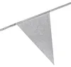 Silberne Glitzer-Wimpelkette, 6 Meter lang Produktbild-Vorschau 1