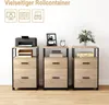 WOLTU Rollcontainer, für A4/Letter-Ordner, Helle Eiche Produktbild-Vorschau 9