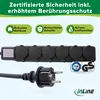 InLine 16493O, 3 m, Typ F, IP44, Schwarz, Kunststoff, 3 Produktbild-Vorschau 5