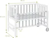 GEUTHER Beistellbett Betty in Weiß | 45 x 90 cm | 9-fach Produktbild-Vorschau 2