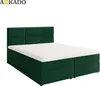 Boxspringbett - 160x200 - Grün - mit Bettkästen - mit Produktbild-Vorschau 5