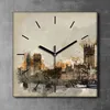 Coloray Uhr auf Leinwand 30x30 cm Wand Uhr Dekoration Produktbild-Vorschau 2