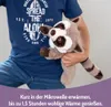 Habibi Plush Premium Wärmetier Waschbär herausnehmbares Produktbild-Vorschau 6
