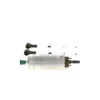 A Bosch fuel pump and associated parts are laid out on a white background. Produktbild-Vorschau