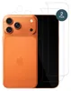 An orange iPhone is shown next to two screen protectors, with a '2 Pack' label. Produktbild-Vorschau
