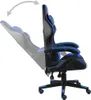vidaXL Gaming-Stuhl Schwarz und Blau Kunstleder Produktbild-Vorschau 3