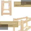 STOLMAK Weinregal aus Holz für 56 Flaschen Schwarz/Braun Produktbild-Vorschau 8