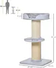 Kratzbaum 30kg, Spielbaum m. Kratzstamm, Plattform, Sisal, Produktbild-Vorschau 3