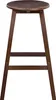 BELIANI Barhocker 2er Set Dunkelbraun Bambusholz 65 cm hoch Produktbild-Vorschau 5