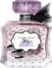 A perfume bottle with a purple cap and a black ribbon. Produktbild-Vorschau