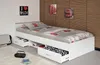Lit enfant moderne blanc mat 90 x 200 cm Voir les images du produit 6