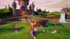 A video game scene with a castle and a dragon in the foreground. Produktbild-Vorschau