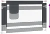 vidaXL Barrière de sécurité pour lit de bébé gris foncé Voir les images du produit 6