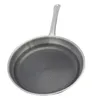 A close-up, top-down view of a silver frying pan with a textured gray interior, set against a white background. Produktbild-Vorschau