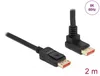 Delock DisplayPort Kabel Stecker gerade zu Stecker 90° oben Produktbild-Vorschau 2