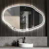 Unregelmäßiger asymmetrischer Spiegel mit LED Beleuchtung Produktbild-Vorschau 3