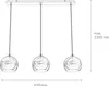 Pendelleuchte Kugelschirm 3-flammig in Chrom verstellbar Produktbild-Vorschau 7