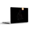 MuchoWow® Laptop Aufkleber Sticker Cover Frau - Hut - Mond Produktbild-Vorschau 1