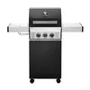 A black and silver gas grill is shown against a white background. Produktbild-Vorschau