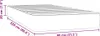 vidaXL Taschenfederkernmatratze Mittel Dunkelgrün 80x220x20 Produktbild-Vorschau 7