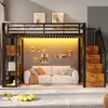 Hoogslaper 90 x 200 cm met LED-verlichting, een open kast, Productafbeelding-voorbeeld 4