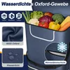 UISEBRT Faltbarer Einkaufstrolley Einrad, Blau, 56L Produktbild-Vorschau 7
