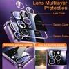 A diagram showing the layers of a phone case, with close-ups of its features. Produktbild-Vorschau