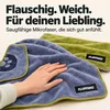 FLUFFINO® Hundehandtuch Mikrofaser 2er-Pack 90 x 50 cm Grau Produktbild-Vorschau 9