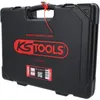 A black plastic tool case with red branding and a red security tag attached to the handle. Náhľad obrázku produktu