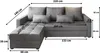 Masseno Ecksofa KOS PIK M mit Schlaffunktion L-Form, Sofa Produktbild-Vorschau 6