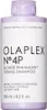 A bottle of Olaplex No.4P Blonde Enhancer Toning Shampoo. Anteprima dell’immagine prodotto